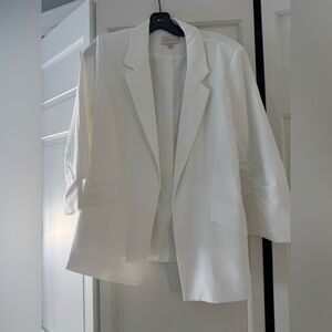 Skies Are Blue Classic White Blazer